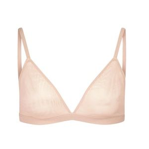 *NWT* SKIMS MESH TRIANGLE BRALETTE - Clay - Small